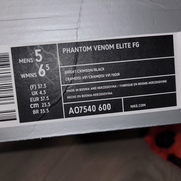 Nike Phantom Venom Elite FG - Size 5m/6.5w - Picture 2 of 2